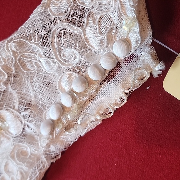 Gorgeous beaded lace sequin gown sold as is - Picture 4 of 11